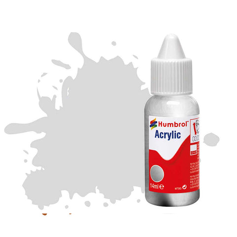 HUMBROL 14ml Acrylic Silver Metallic