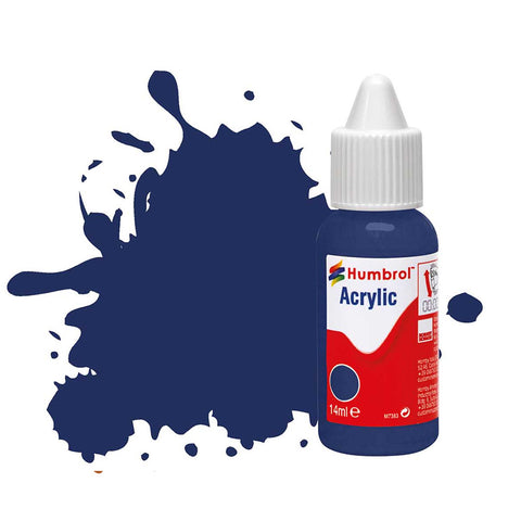 HUMBROL 14ml Acrylic Midnight Blue Gloss