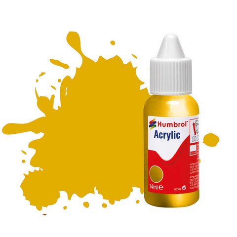 HUMBROL 14ml Acrylic Gold Metallic