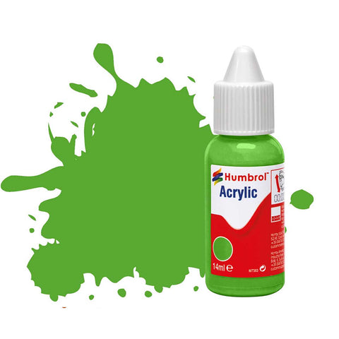 HUMBROL 14ml Acrylic Bright Green Matt