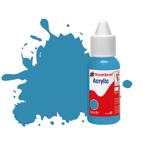 HUMBROL 14ml Acrylic Mediterranean Blue Gloss