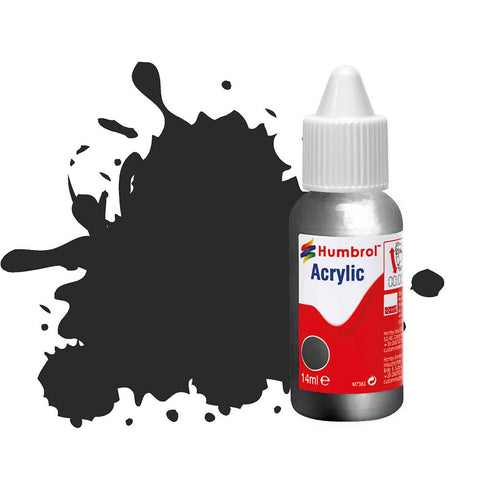 HUMBROL 14ml Acrylic Gunmetal Metallic