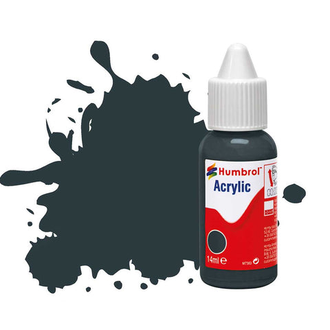 HUMBROL 14ml Acrylic Tank Grey Matt