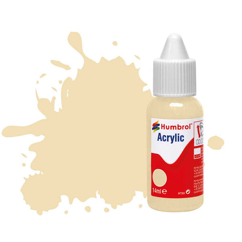 HUMBROL 14ml Acrylic Oak Satin
