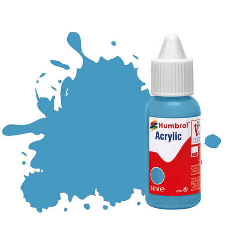 HUMBROL 14ml Acrylic Middle Blue Matt