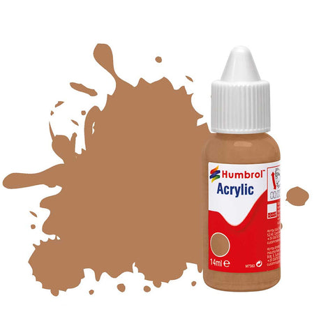 HUMBROL 14ml Acrylic US Tan Matt