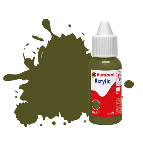 HUMBROL 14ml Acrylic Olive Drab Matt
