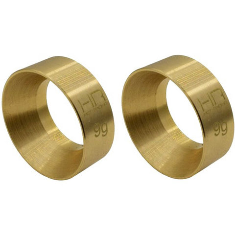 HOT RACING 9g Brass Kmc Machete Wheel Weights Scx24