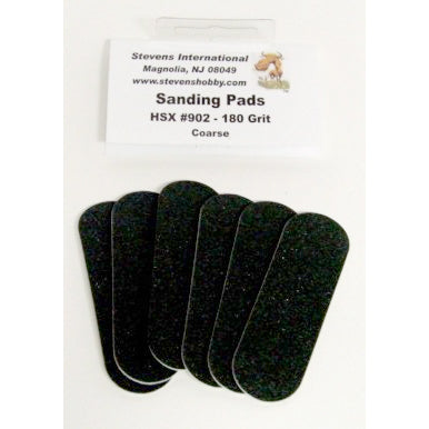 HOBBY STIX 180 Grit Coarse Waterproof Sanding Pads for #901 (6/Bag)