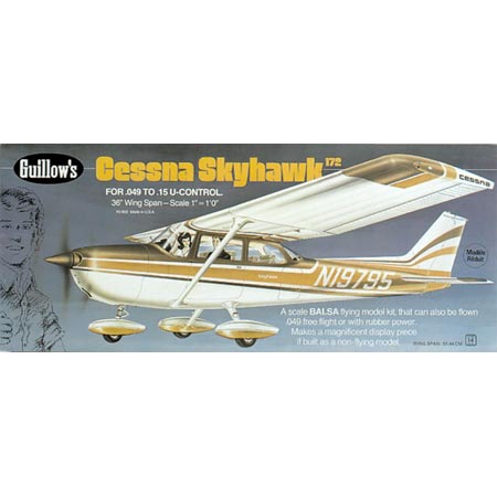 GUILLOWS 36" Wingspan Cessna Skyhawk Kit