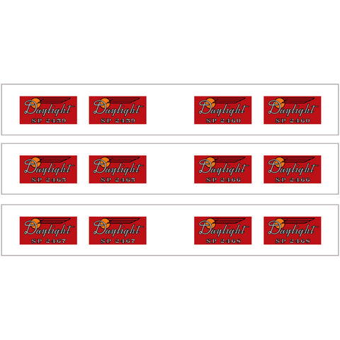 N DAYLIGHT CHAIR CAR DECALS N SCALE