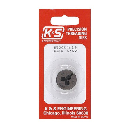 DIE 4-40 THREADED