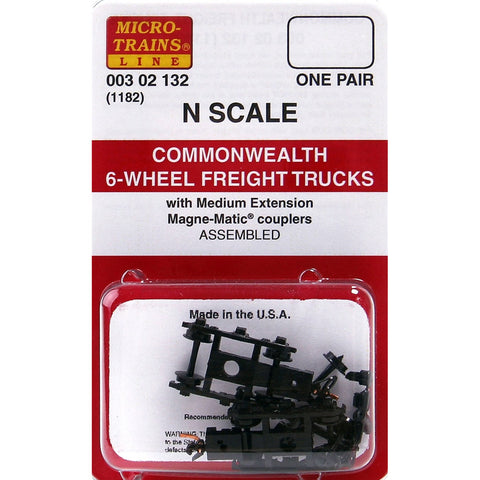 N 6-WHEEL PASSENGER TRUCKS N SCAL E