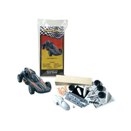 PINECAR Designer Car Kit w/Wedge, Avenger