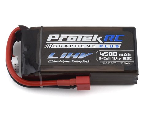 PROTEK LIHV 11.4V 4S 4500mah 120C W/ DEANS