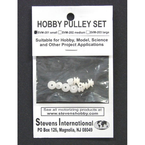 SMALL PLASTIC PULLEY SET