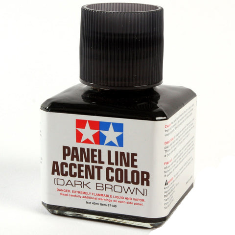TAMIYA Dark Brown Panel Line Accent Color (40ml Bottle)