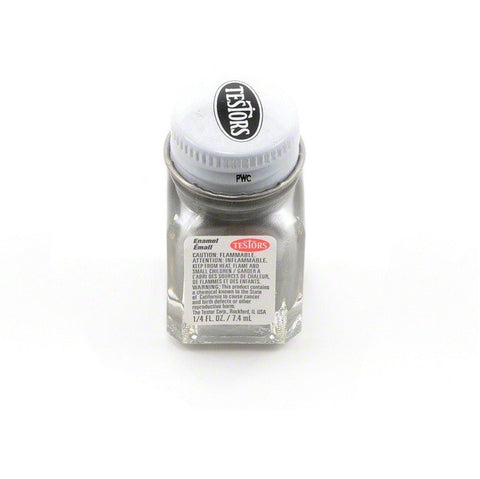 TESTORS 1/4oz. Bottle Finishing Enamel Flat Steel