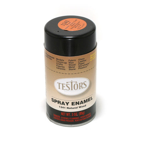 TESTORS 3oz. Spray Finishing Enamel Natural Wood