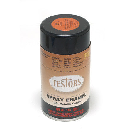 TESTORS 3oz. Spray Finishing Enamel Metallic Copper