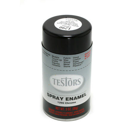 TESTORS 3oz. Spray Finishing Enamel Chrome