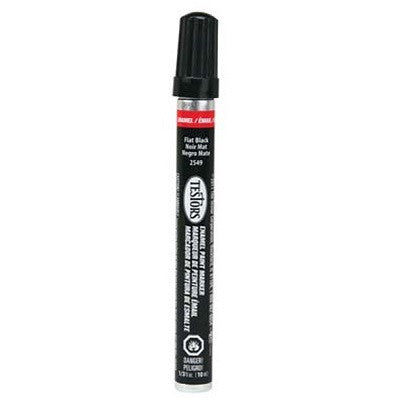 TESTORS 1/3oz. Tube Enamel Paint Marker Flat Black