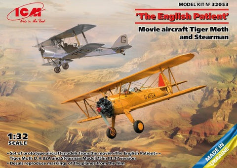 ICM 1/32 Tiger Moth & Stearman Aircraft from movie The English Patient