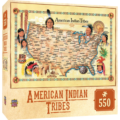 550-PIECE American Indian Tribes PUZZLE