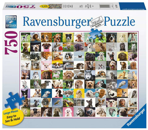 750-LARGE PIECE 99 Loveable Dogs PUZZLE