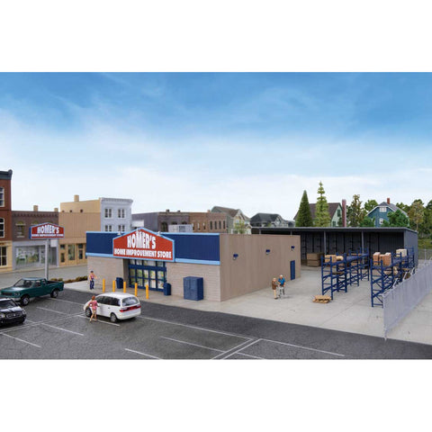 WALTHERS HO Hardware & Lumber Store Kit