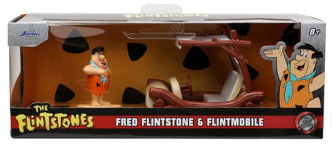 JADA 	1/32 Flintmobile w/Fred Flinstone Figure