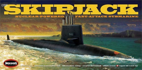MOEBIUS  1/72 USS Skipjack Nuclear-Powered Fast-Attack Submarine