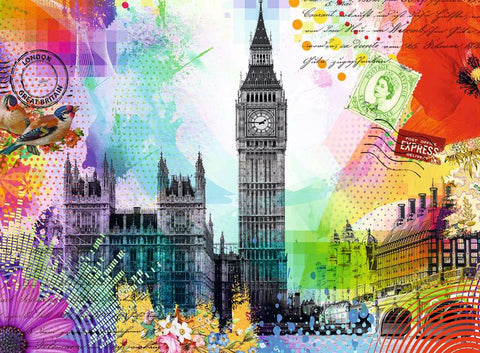 500-PIECE London Postcard PUZZLE