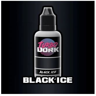 TURBO DORK Black Ice Metallic Acrylic Paint 20ml Bottle
