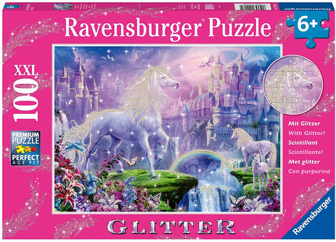 100-PIECE Glitter Unicorn Glitter PUZZLE