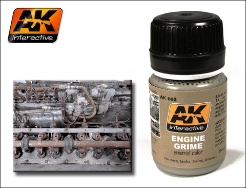 AKI Engine Grime Enamel Paint 35ml Bottle