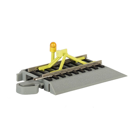 BACHMANN HO Nickel Silver Rail & Gray Roadbed - E-Z Track(R) -- Track Bumper with Flashing LED