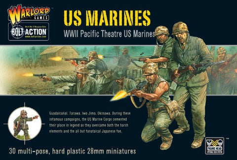WARLORDS 28MM WWII US PACIFIC THEATRE MARINES
