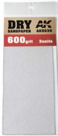 AKI Dry Sandpaper Sheets 600 Grit (3)