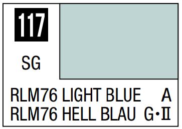 MR HOBBY 10ml Lacquer Based Semi-Gloss Light Blue RLM76