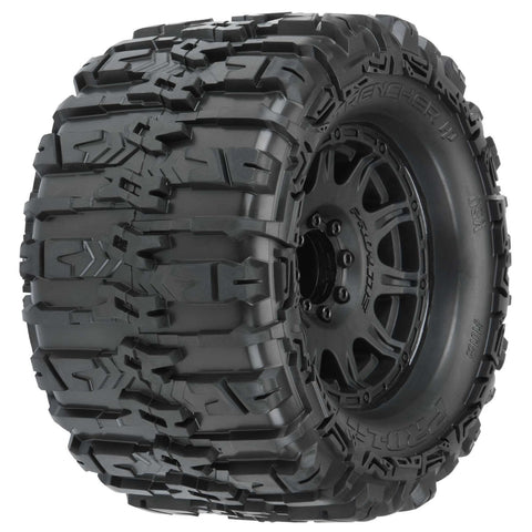 PROLINE Trencher HP BELTED F/R 3.8" MT Tires Mounted 17mm Blk Raid (2)