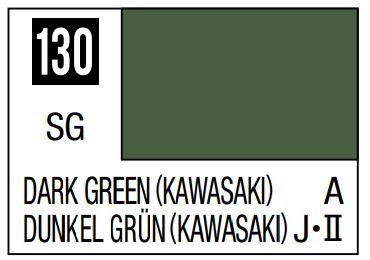 MR HOBBY 10ml Lacquer Based Semi-Gloss Dark Green Kawasaki