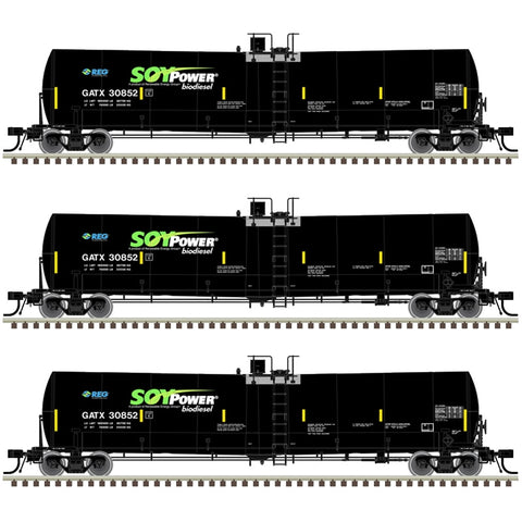 N 25500G TANK CAR GATX 3-PACK