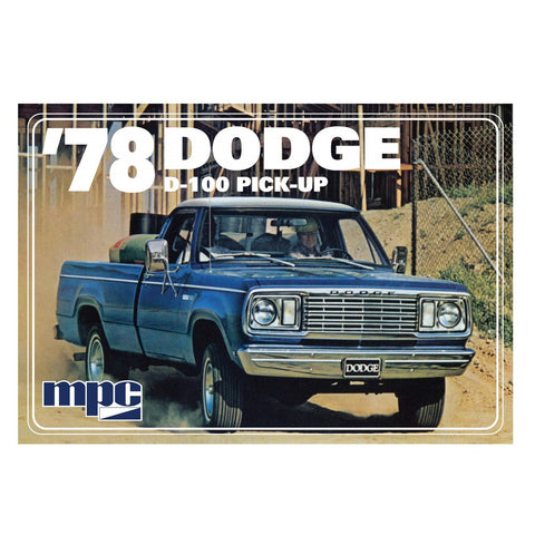 MPC  1/25 1978 Dodge D100 Custom Pickup Truck w/Mini Bike