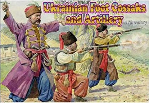 ORION 1/72 Ukrainian Foot Cossacks & Artillery XVII Century (34 & 2 Cannons)