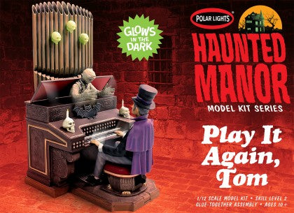 POLAR  LIGHTS 1/12 Haunted Manor Play It Again Tom Playing Organ Glow-in-the-Dark Diorama Set