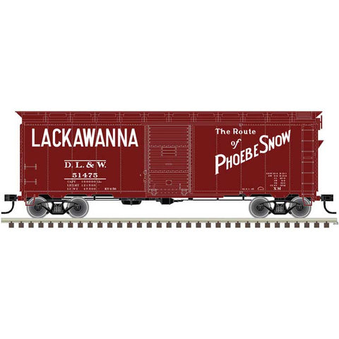 HO 40' BOX CAR KIT DL&W #51496