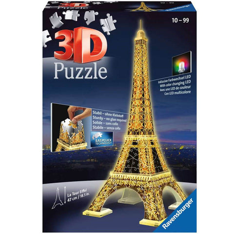 3D-PUZZLES Eiffel Tower NIGHT PUZZLE
