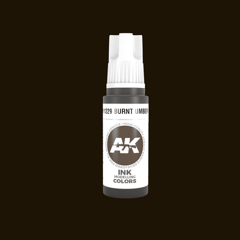 AKI Burnt Umber Ink 3G Acrylic Paint 17ml Bottle