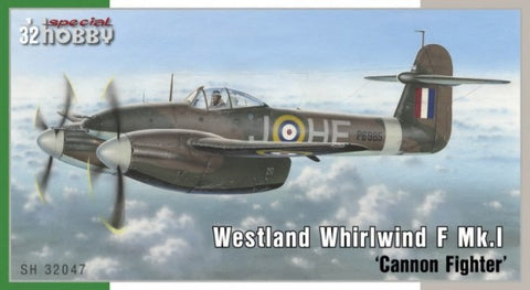 SPECIAL HOBBY 1/32 Westland Whirlwind F Mk I Cannon Fighter